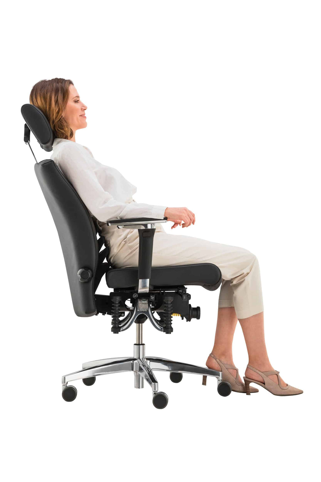 BIOSWING® 560 IQ Detensor Bestseller Echtleder schwarz mit Beckenbalance