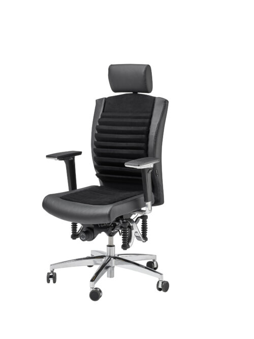 BIOSWING® 560 IQ Detensor Bestseller Echtleder schwarz mit Beckenbalance